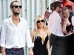 Sienna Miller, 42, looks loved-up with her boyfriend Oli Green, 27, as they attend Venice Film Festival