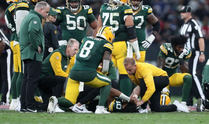 Jordan Love injured in final seconds as Eagles beat Packers in first NFL game in South America