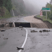 Pluies, crues... Lourdes inondée et route effondrée dans les Pyrénées-Atlantiques, 8 départements en vigilance