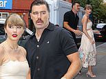 Taylor Swift dazzles in white dress as she and dapper Travis Kelce attend model Karen Elson's wedding at Electric Lady Studios in NYC