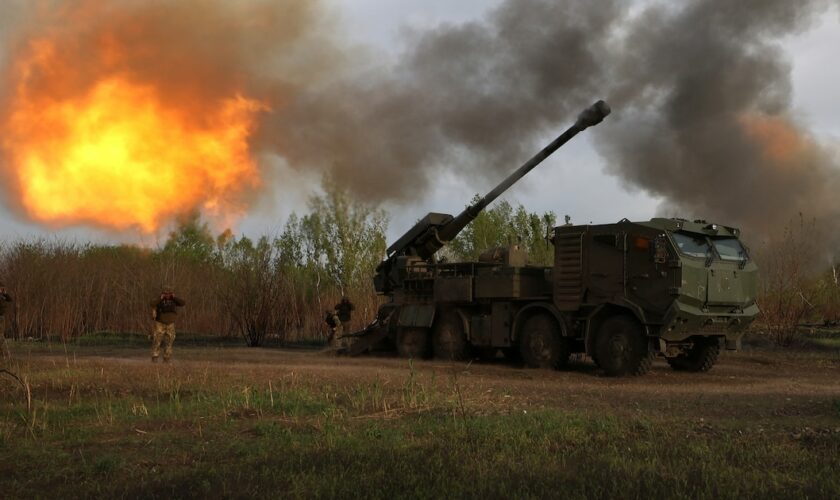 L'armée ukrainienne dans la région de Kharkiv le 21 avril 2024