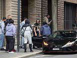 Moment ex-convict is greeted outside prison by a £200K Lamborghini after being freed early under Labour's controversial scheme as hundreds of criminals celebrate release from prison