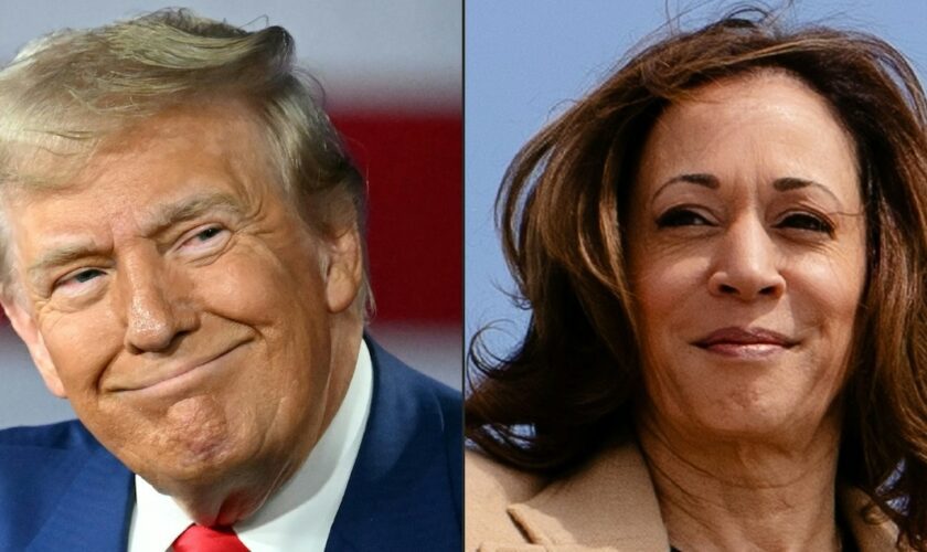 Combo photo de Donald Trump et Kamala Harris, créé le 6 septembre 2024