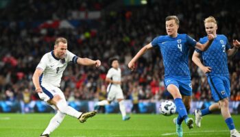 Harry Kane wears golden boots as he scores twice on 100th England cap