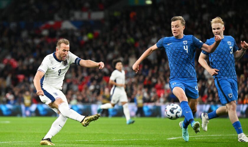 Harry Kane wears golden boots as he scores twice on 100th England cap