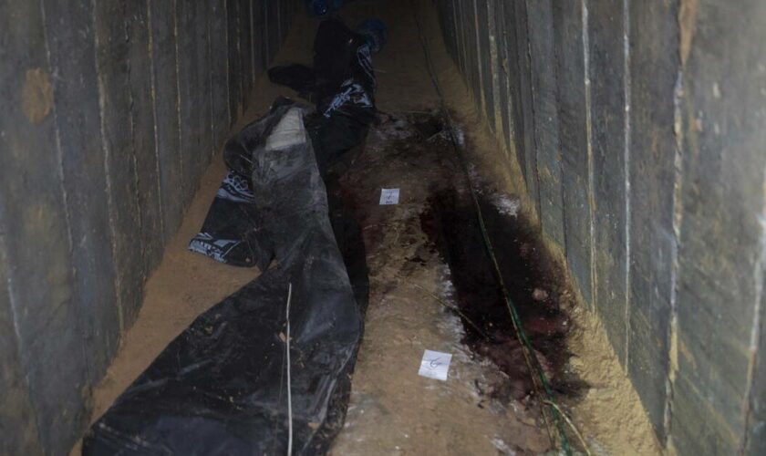 Israël diffuse les images du tunnel où sont morts les otages tués à Gaza