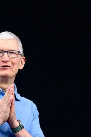 Tim Cook lors du WWDC 2023 à Cupertino