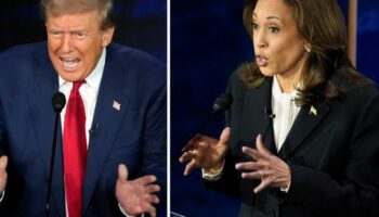 Kamala Harris und Donald Trump lieferten sich beim TV-Duell einen harten Schlagabtausch. Foto: Alex Brandon/AP/dpa