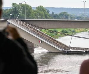 Carolabrücke in Dresden: Fotos zeigen die Beinahe-Katastrophe