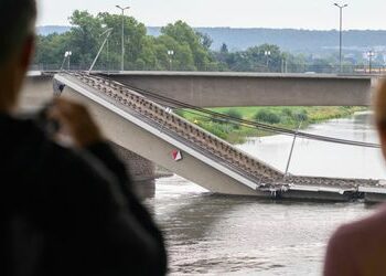 Carolabrücke in Dresden: Fotos zeigen die Beinahe-Katastrophe