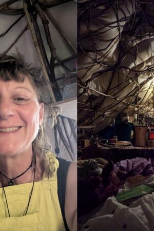 Mum, 55, moves out of family home for full-time nomadic living