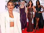 Frankie Bridge showcases her toned midriff in white bralet as she, Helen Flanagan, Davina McCall and AJ Odudu lead the glamour at the National Television Awards 2024