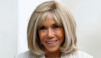 Brigitte Macron, who was mentioned in the first season of Emily In Paris, now puts in an appearance in person. Pic: AP