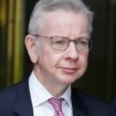 Michael Gove, leaves the Millbank Studios in central London after taking part in the morning interview rounds