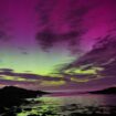 The aurora borealis spotted over The Bathing House in Howick, Northumberland in August. Pic: Pwen Humphreys/PA Wire