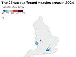 British child killed by brain swelling caused by measles - is your area a hot spot for the deadly virus?