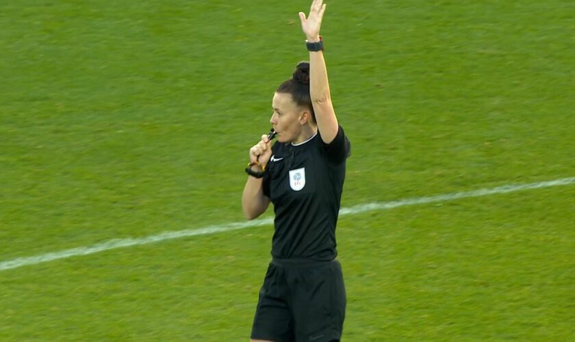 Rebecca Welch in action during her time as a top-flight referee