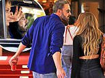 Ben Affleck and Jennifer Lopez have tense conversation as they reunite for the FIRST time amid divorce at Beverly Hills Hotel with their children