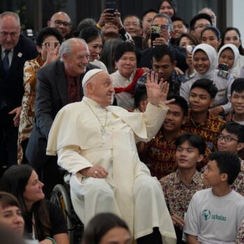 87 and hobbled, Pope Francis goes off-script in Asia and reminds world he can still draw a crowd