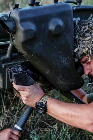 Ukrainian service members of the 33rd Separate Mechanised Brigade practice firing an anti-tank guided missile weapon system MILAN as they attend a military drill near a frontline, amid Russia's attack on Ukraine, in Donetsk region, Ukraine June 13, 2024. REUTERS/Alina Smutko