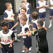 Moment Arsenal mascot shoves and taunts Tottenham counterparts ahead of north London derby as Piers Morgan jokes: 'Even our mascots are harder!'