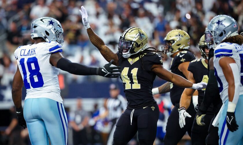 Saints spoil Cowboys' home opener as Alvin Kamara tallies 4 touchdowns in rout