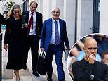 Pictured: Man City lawyer Lord Pannick leaves secret London location where Premier League 'trial of the century' is being heard as both sides decline to comment on day one