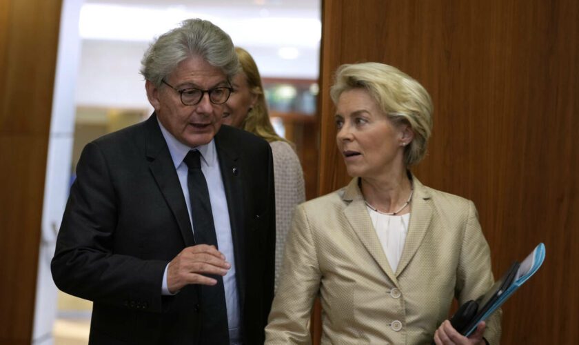 Ursula von der Leyen accepte la démission de Thierry Breton et le « remercie pour son travail »