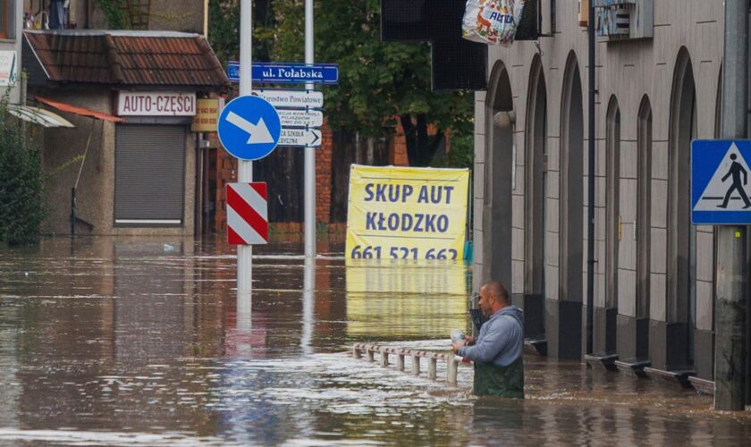 Entire Polish city of 44,000 asked to evacuate as Storm Boris floods wreak havoc