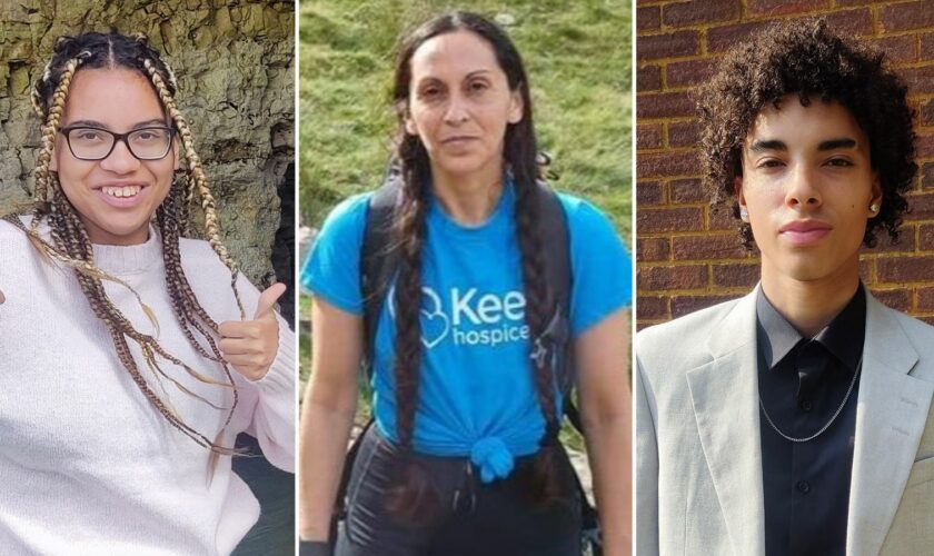 Giselle Prosper (left), Juliana Prosper (centre), Kyle Prosper (right) found dead in a flat in Luton, Leabank, on Friday 13 September 2024. Pic: family pics issued via Bedfordshire police