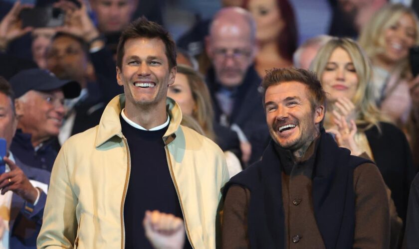 Tom Brady thanks David Beckham for ‘teaching me to sing’ at Hollywood derby as Birmingham beat Wrexham