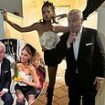 Kate Beckinsale poses for hilarious series of 'suggestive' snaps with idol Eamonn Holmes as the duo party together after finally meeting following years of being 'social media friends'