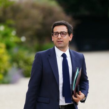 Le ministre des Affaires étrangères sortant Stéphane Séjournée, le 23 août 2024 à Paris