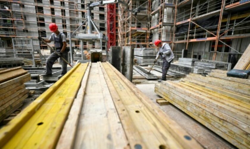 Baustelle für Wohngebäude in Frankfurt am Main