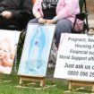 Pro-life campaigners outside the Marie Stopes clinic in Ealing, west London