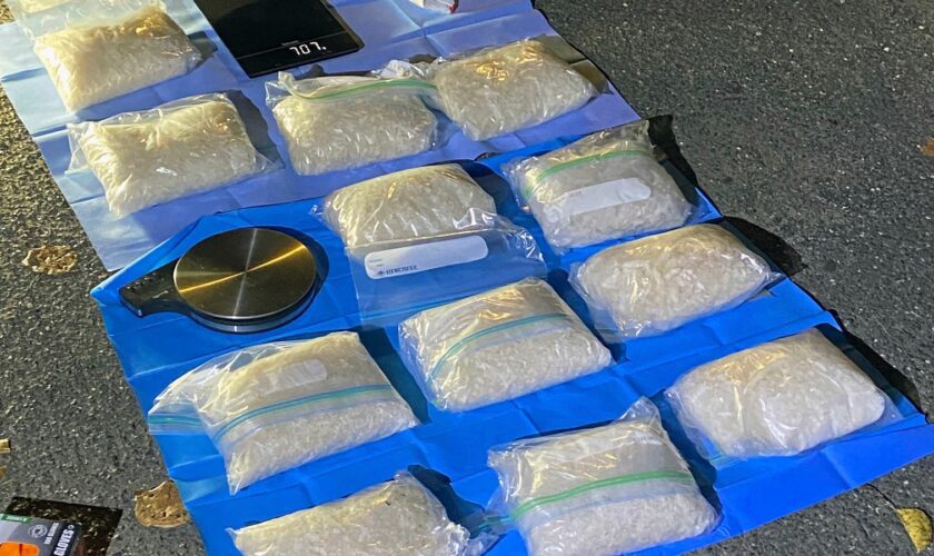 Drugs seized by Australian police. Pic: AP