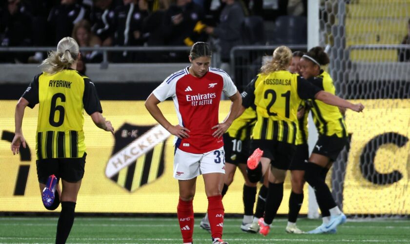 Arsenal women on verge of Champions League exit after frustrating loss to Hacken