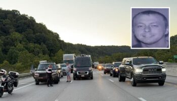 Police ‘very confident’ body found in Kentucky woods is gunman who wounded five in highway mass shooting