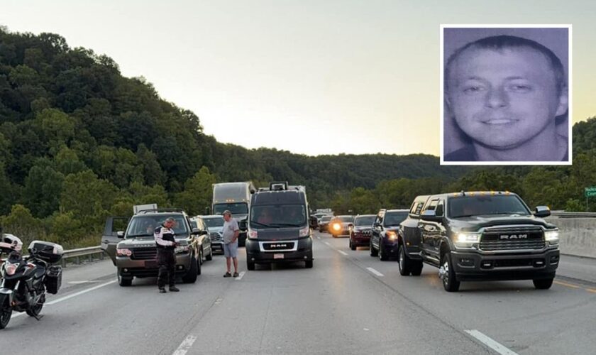 Police ‘very confident’ body found in Kentucky woods is gunman who wounded five in highway mass shooting