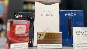 Die Tabakerhitzer-Elektrogeräte der Marken Glo von British American Tobacco (BAT), Iqos von Philip Morris und Ploom von Japan To