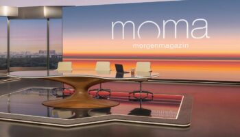 Das leere Studio des ZDF Morgenmagazins