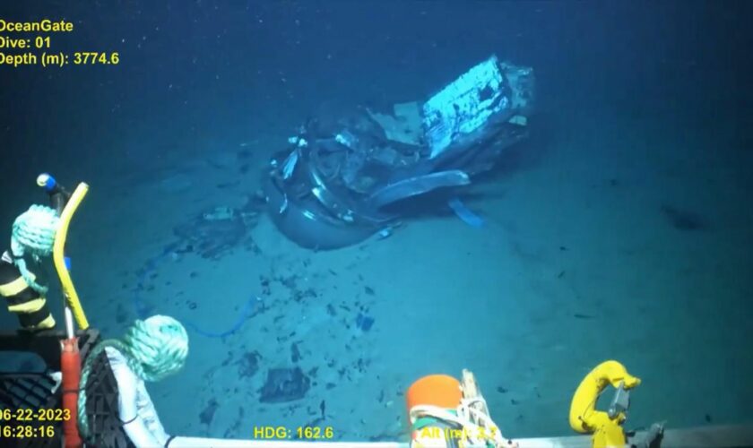 New video shows remains of Titan submersible on seafloor