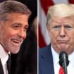 Donald Trump (r.) muss sich keine Hoffnung auf die Stimme von George Clooney machen.