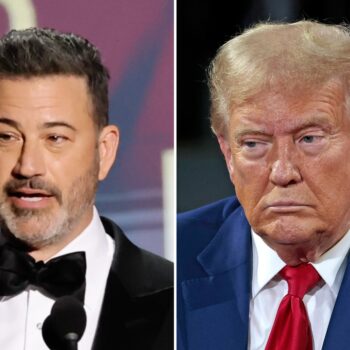 Jimmy Kimmel heckles Trump over crowd sizes with embarrassing video of empty rally