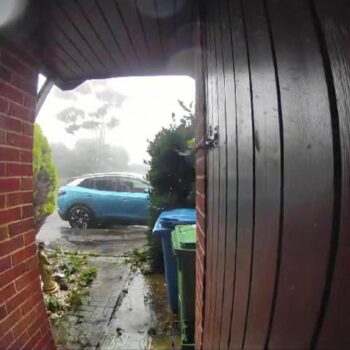 Watch tornado strike Hampshire – bringing down trees, damaging buildings