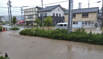 Heavy rain pounds northcentral Japan which is still recovering from deadly quake