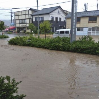 Heavy rain pounds northcentral Japan which is still recovering from deadly quake