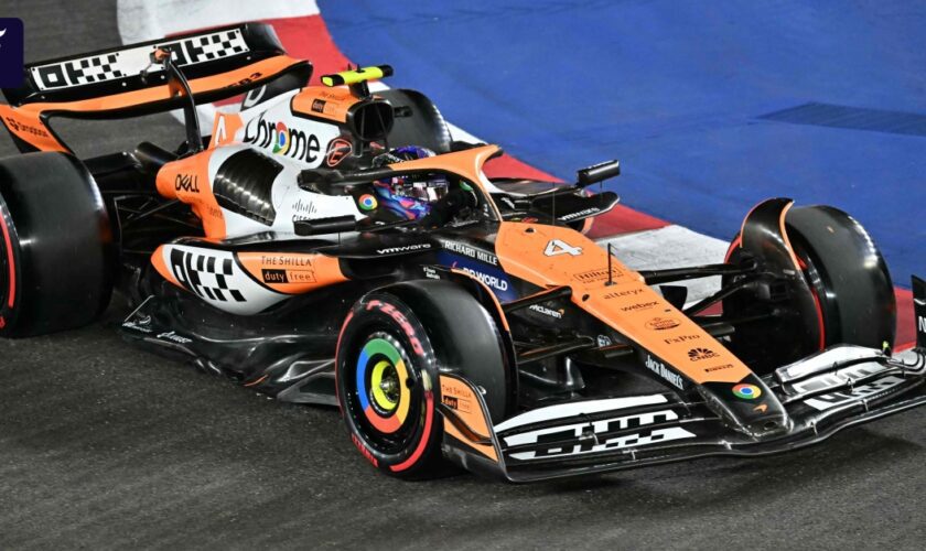 Formel 1 in Singapur: Norris mit Pole Position vor Verstappen