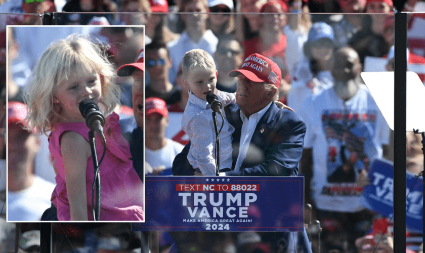 Trump's grandchildren steal the show at North Carolina rally: 'Vote for grandpa'