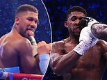 New footage shows Anthony Joshua appearing to taunt a fan just SECONDS before he was knocked out by Daniel Dubois - but his trainer reveals reason behind the gesture